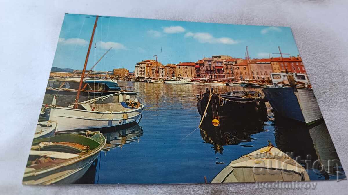 Postcard Saiht-Tropez Le Port 1968