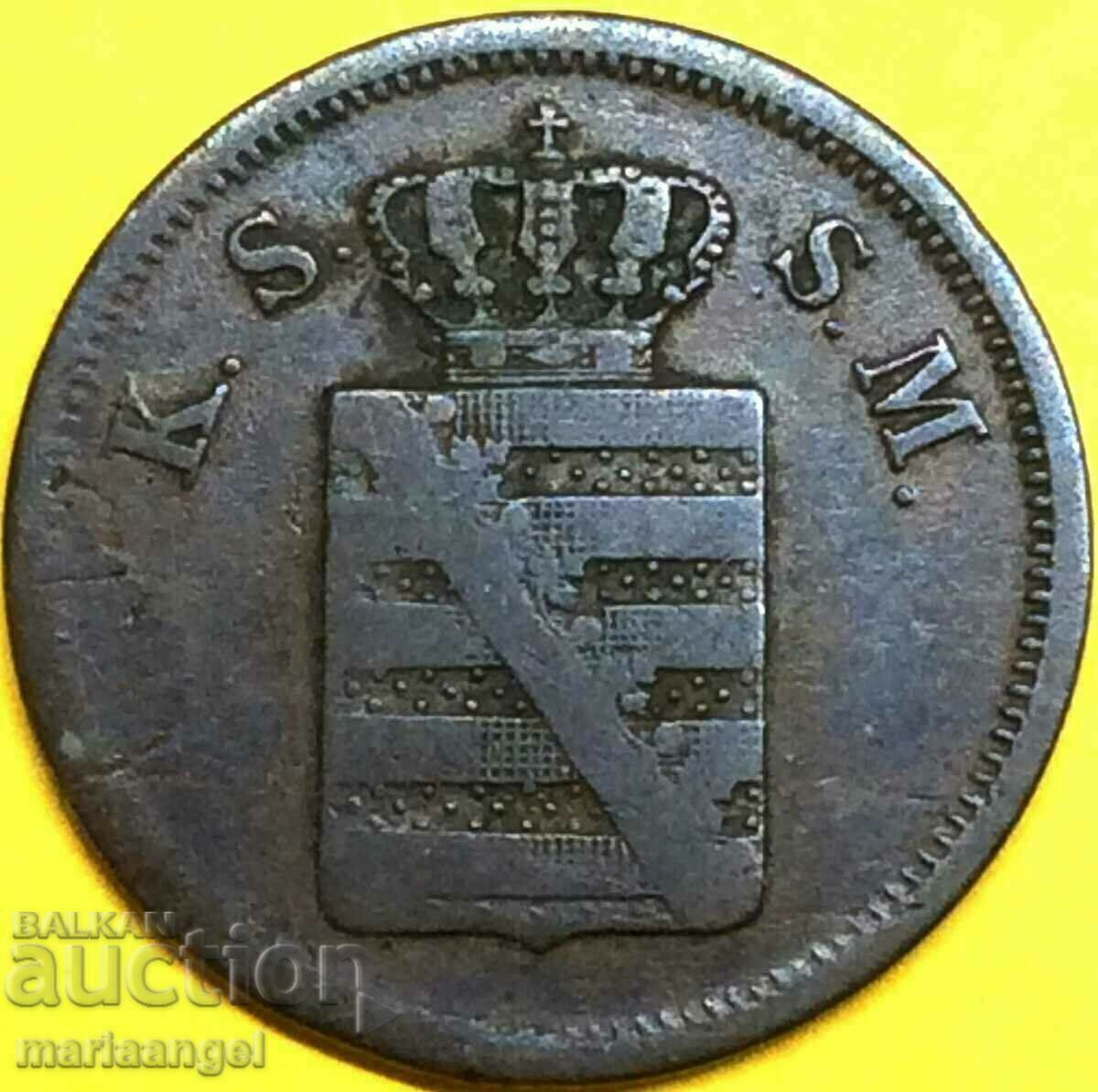 Saxony 2 Pfennig 1841 Germany G - Allretburg - quite rare - 6