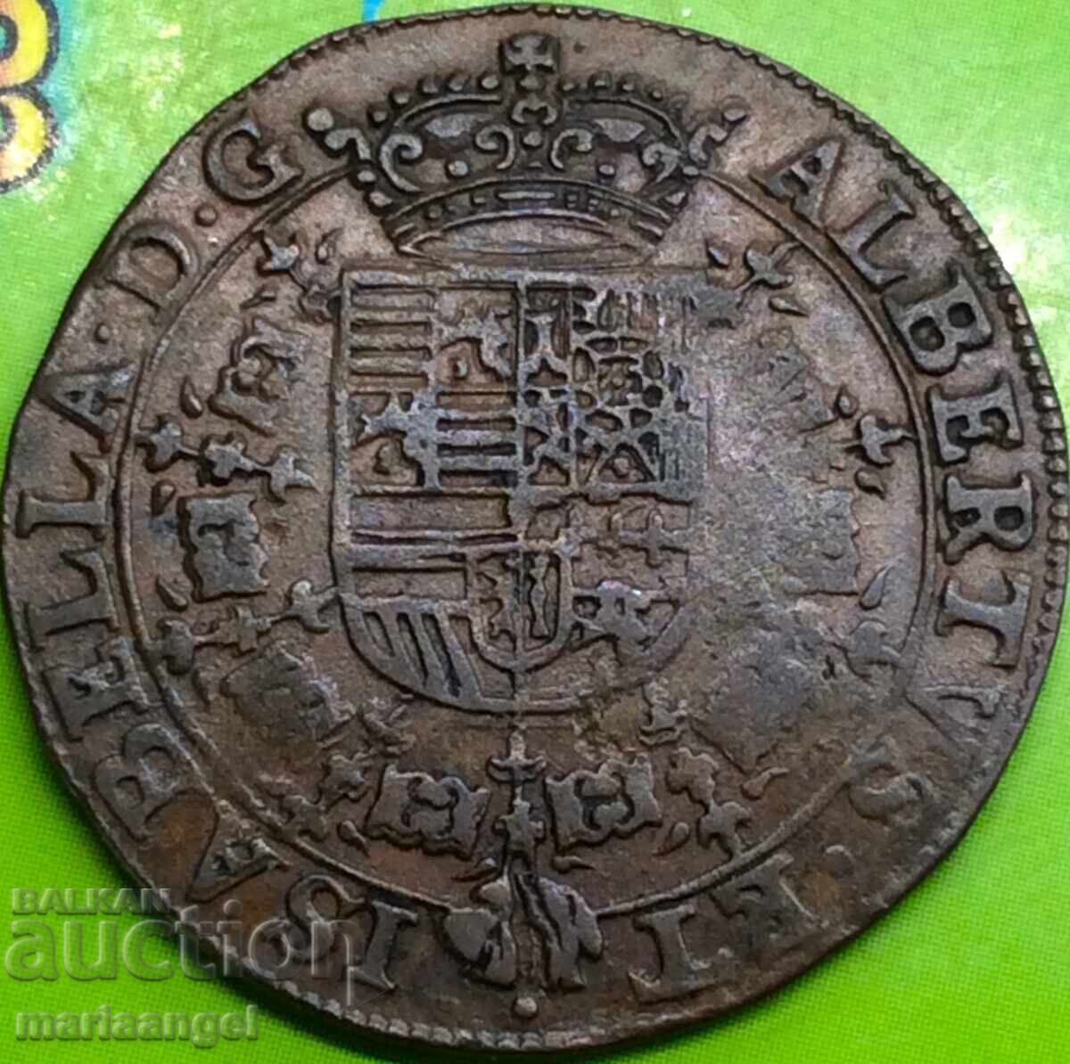 Delivery of Belgium 1615 Albert and Isabella Token Copper Rare Delivery of Belgium 1615 Albert and Isabella Token Copper Rare