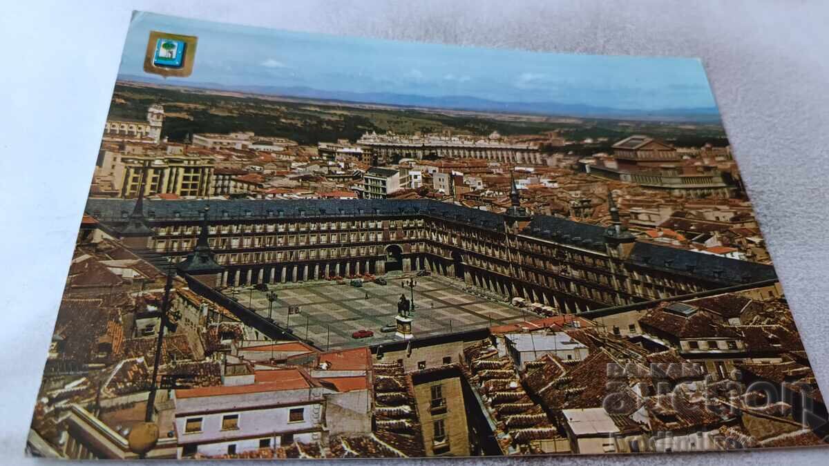 Пощенска картичка Madrid Place Majeur 1973 Пощенска картичка Madrid Place Majeur 1973