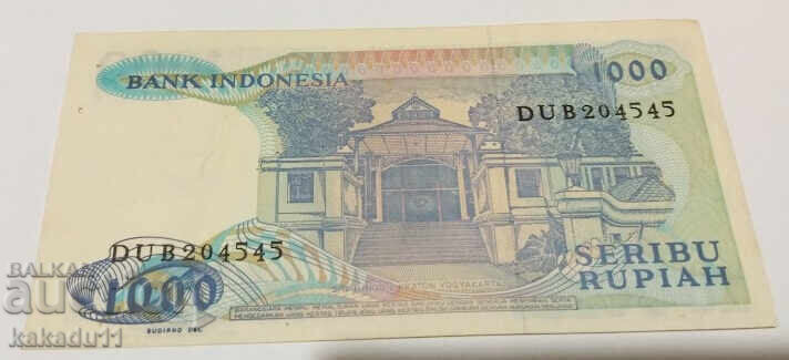 1000 Ρουπία Ινδονησίας 1987 με τιμή 5.00 BGN | € 2.56 1000 Ρουπία Ινδονησίας 1987 με τιμή 5.00 BGN | € 2.56