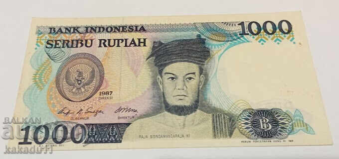 1000 Ρουπία Ινδονησίας 1987 1000 Ρουπία Ινδονησίας 1987