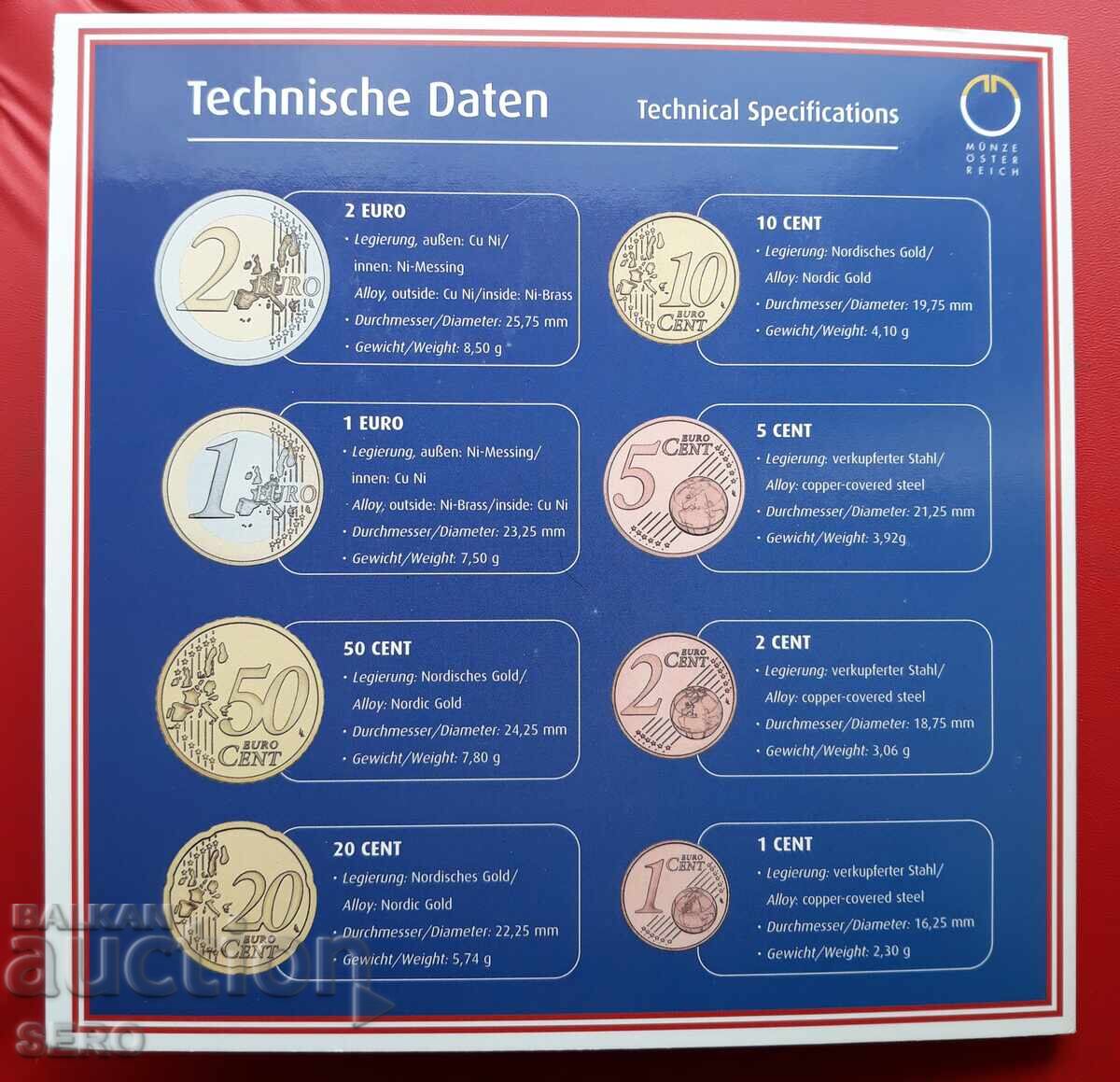 Αυστρία-ΣΕΤ 2002 από 8 ευρώνομισματα - 6 Αυστρία-ΣΕΤ 2002 από 8 ευρώνομισματα - 6