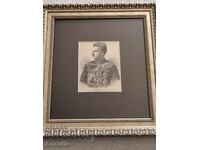 Prințul Ferdinand de Saxa-Coburg și Gotha - portret gravură în lemn 1888