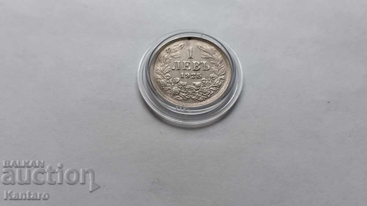 Δημοπρασία Νόμισμα - ΒΟΥΛΓΑΡΙΑ - 1 λεβ - 1925 - χωρίς γραμμή