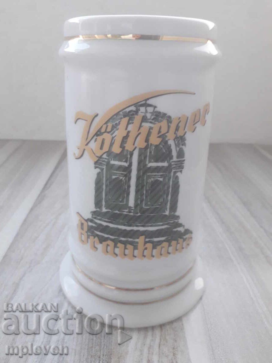 Porcelain Beer Mug for Kothener Brauhaus Porcelain Beer Mug for Kothener Brauhaus