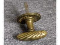 Old Victorian Deco Door Handle Brass