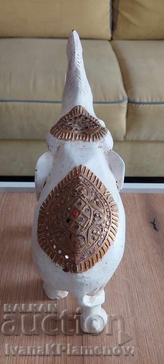 Livrarea Figurină elefant sculptat în lemn, mare, pentru colecționari