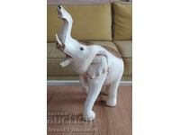 Wood carving, large elephant figure for connoisseurs