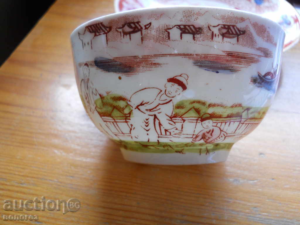 Старинна чаша за чай с чинийка "Chinoiserie" - Китай - 5 Старинна чаша за чай с чинийка "Chinoiserie" - Китай - 5