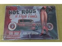 Placă metalică nouă pentru colecționari