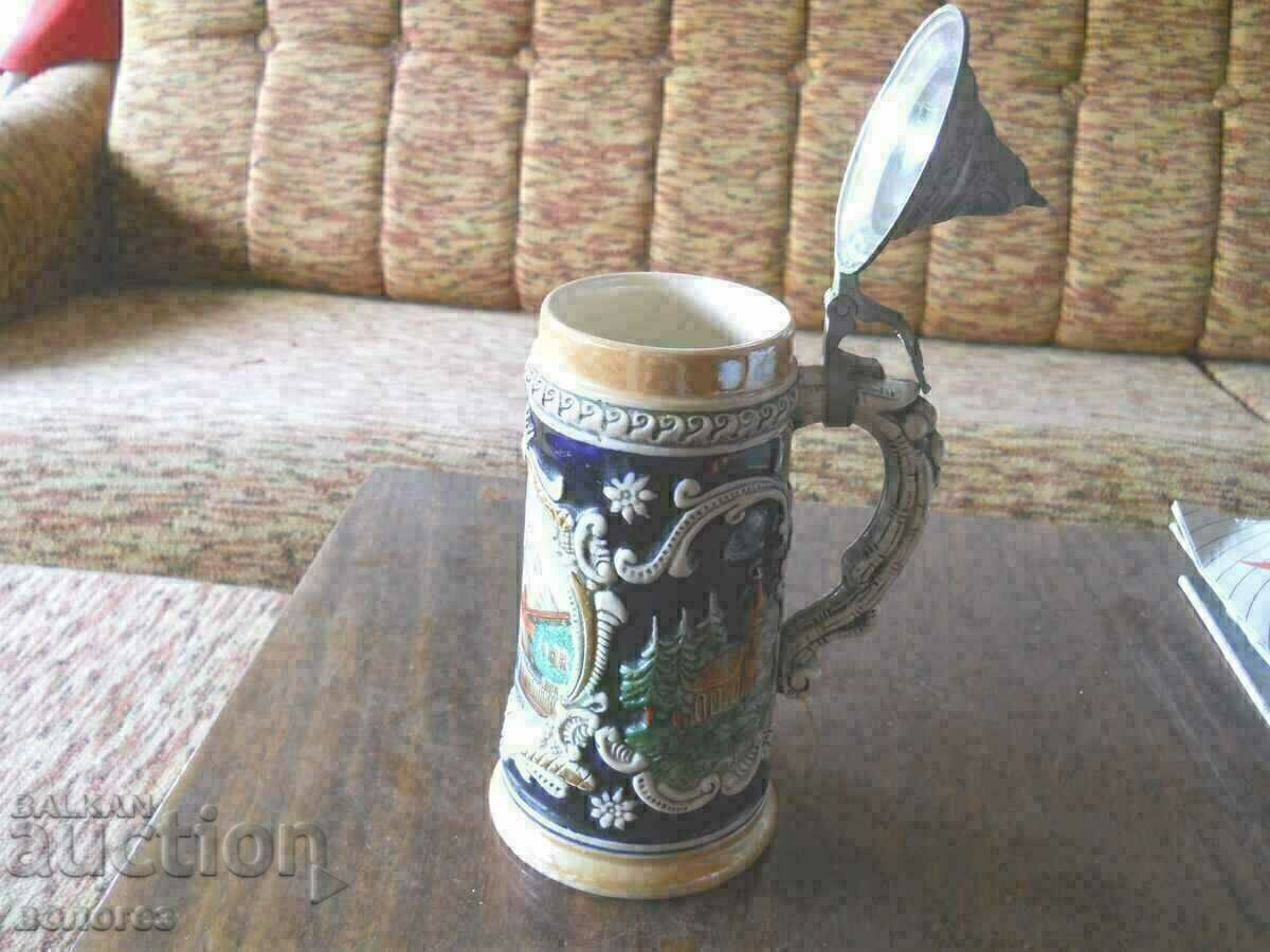 Μεγάλη κεραμική κούπα μπύρας "Original King" - Γερμανία - 7