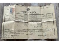 1900 Fortress act document for sale with revenue stamps