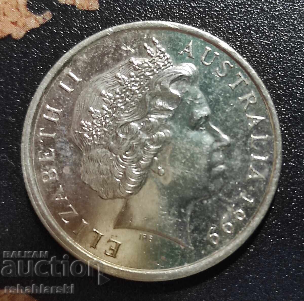 Монета Австралия 10 цента, 1999 с цена 1.50 лв. | € 0.77