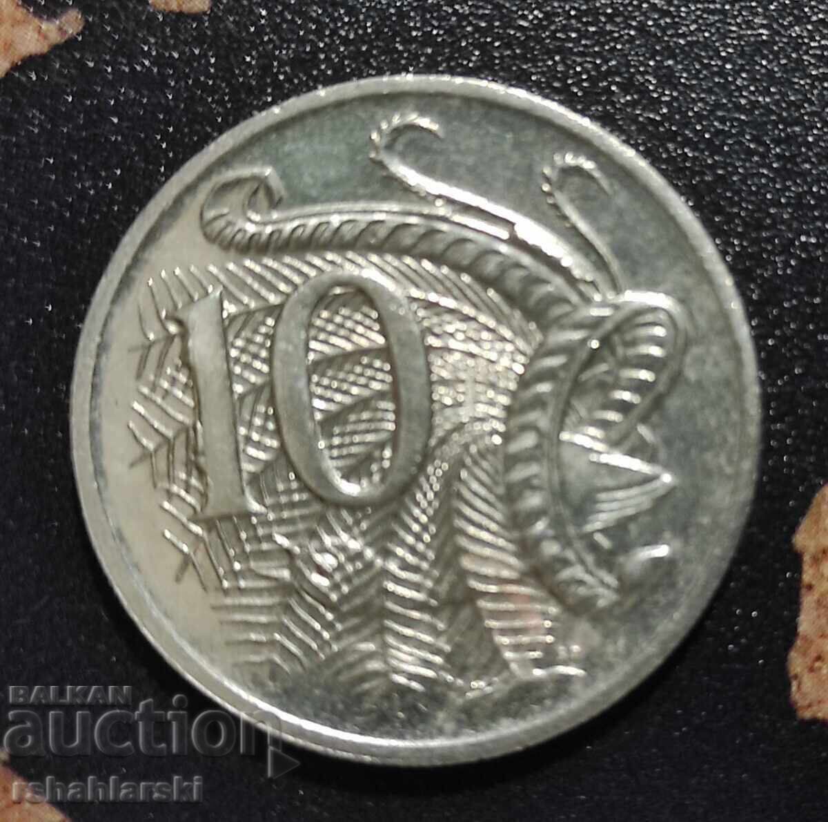 Монета Австралия 10 цента, 1999