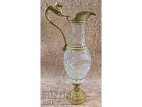 Carafa de cristal secolul XIX