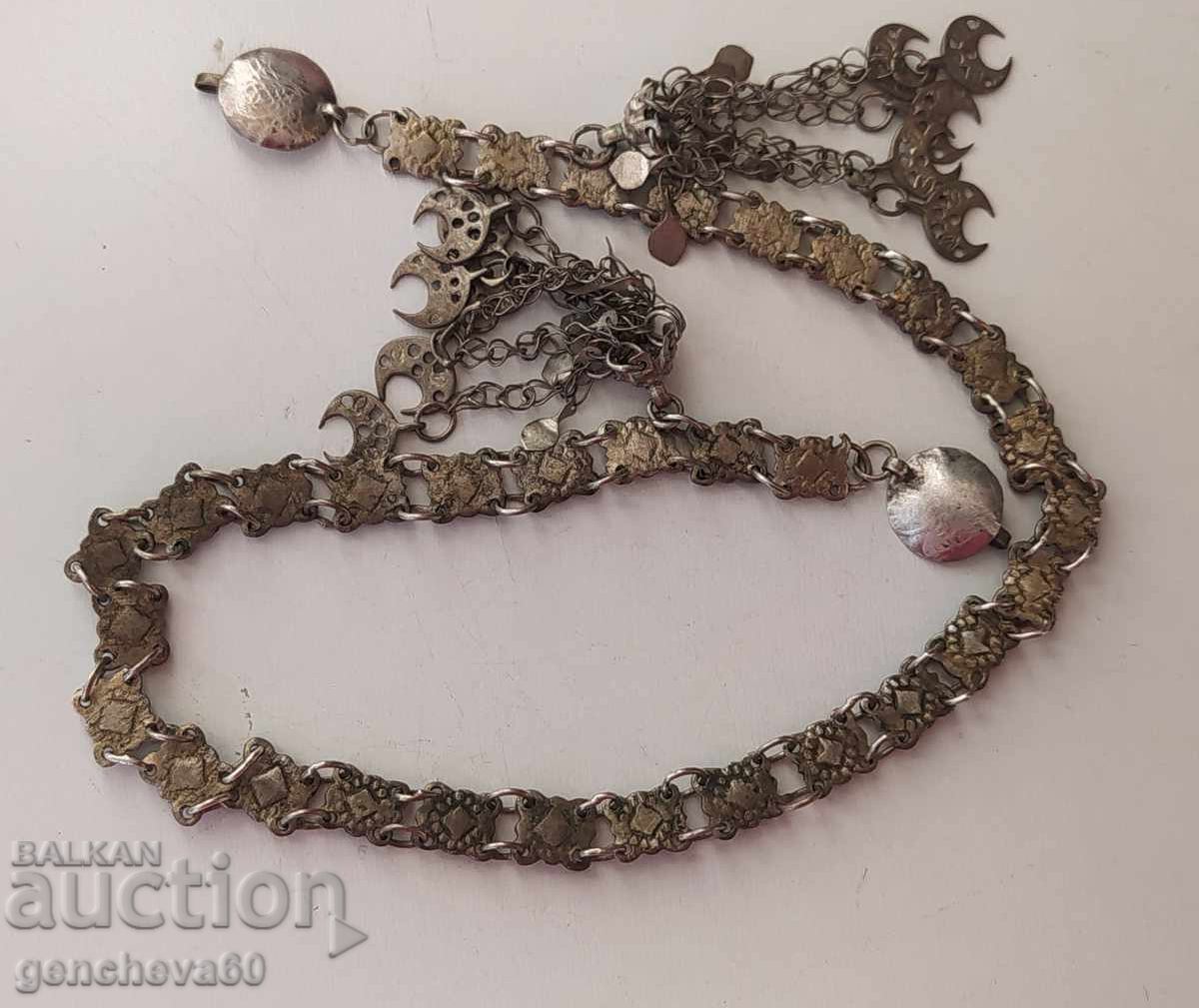 19th Century Revival jewelry, dog collar, chin strap, silver, sachan - 5