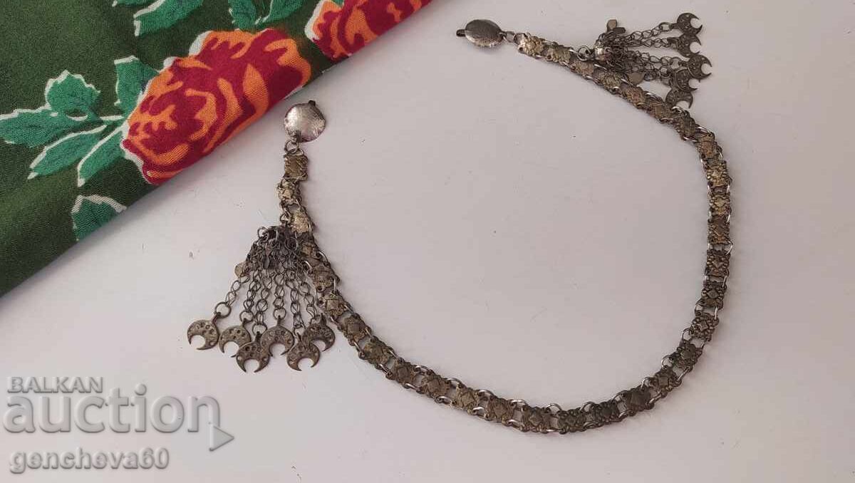 19th Century Revival jewelry, dog collar, chin strap, silver, sachan - 6