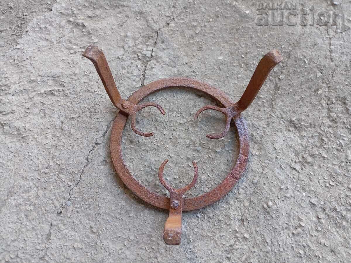 Παλιό σφυρήλατο τηγάνι πρωτόγονο πυροστιά για χάλκινο σκεύος - 6 Παλιό σφυρήλατο τηγάνι πρωτόγονο πυροστιά για χάλκινο σκεύος - 6