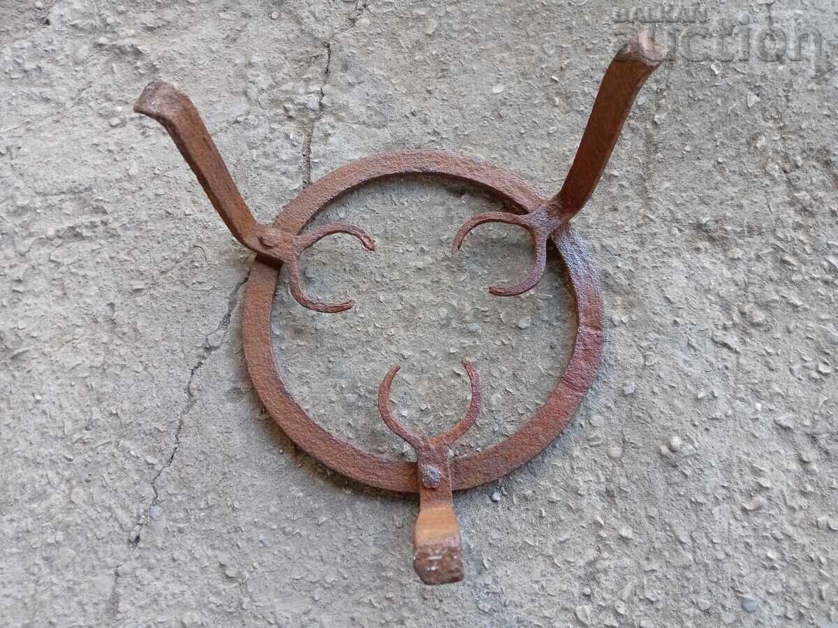 Παλιό σφυρήλατο τηγάνι πρωτόγονο πυροστιά για χάλκινο σκεύος - 7 Παλιό σφυρήλατο τηγάνι πρωτόγονο πυροστιά για χάλκινο σκεύος - 7