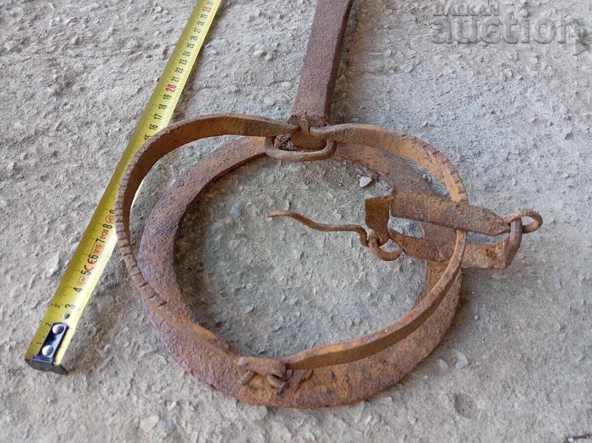 Аукцион старинен кован капан за белки златки порове РАБОТЕЩ