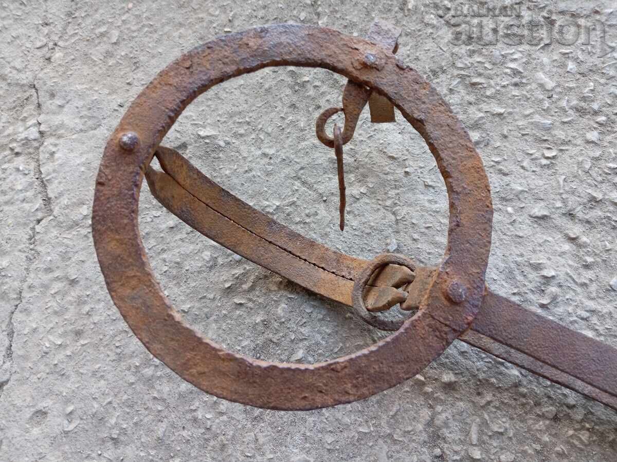 старинен кован капан за белки златки порове РАБОТЕЩ - 7