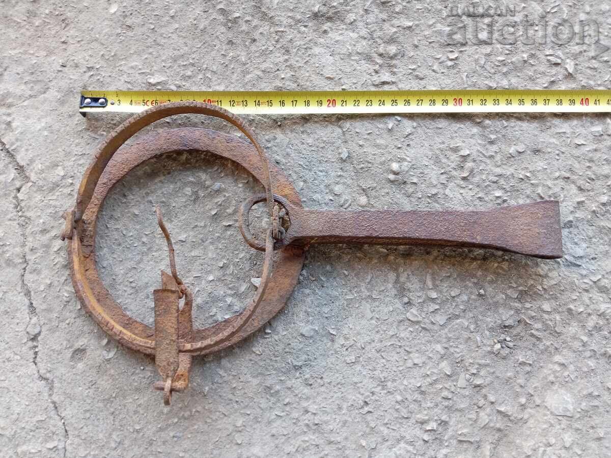 старинен кован капан за белки златки порове РАБОТЕЩ