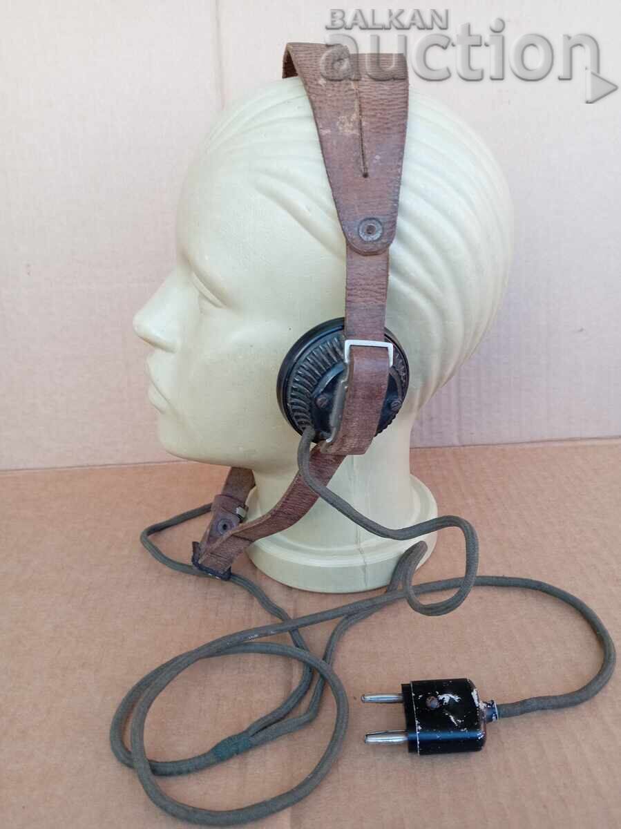 Delivery of Antique Military Headphones Radio Station Morse Code