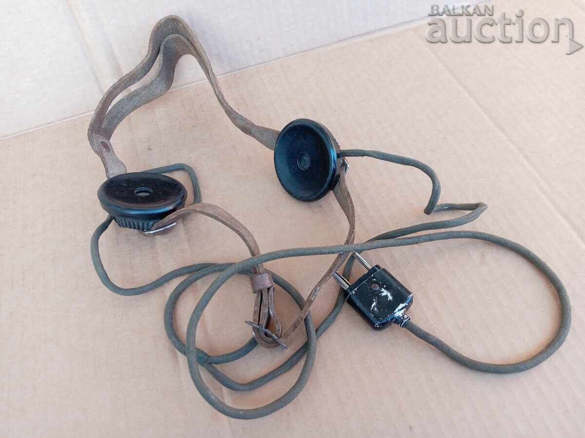 Căști militare vechi stație radio Morse - 5 Căști militare vechi stație radio Morse - 5