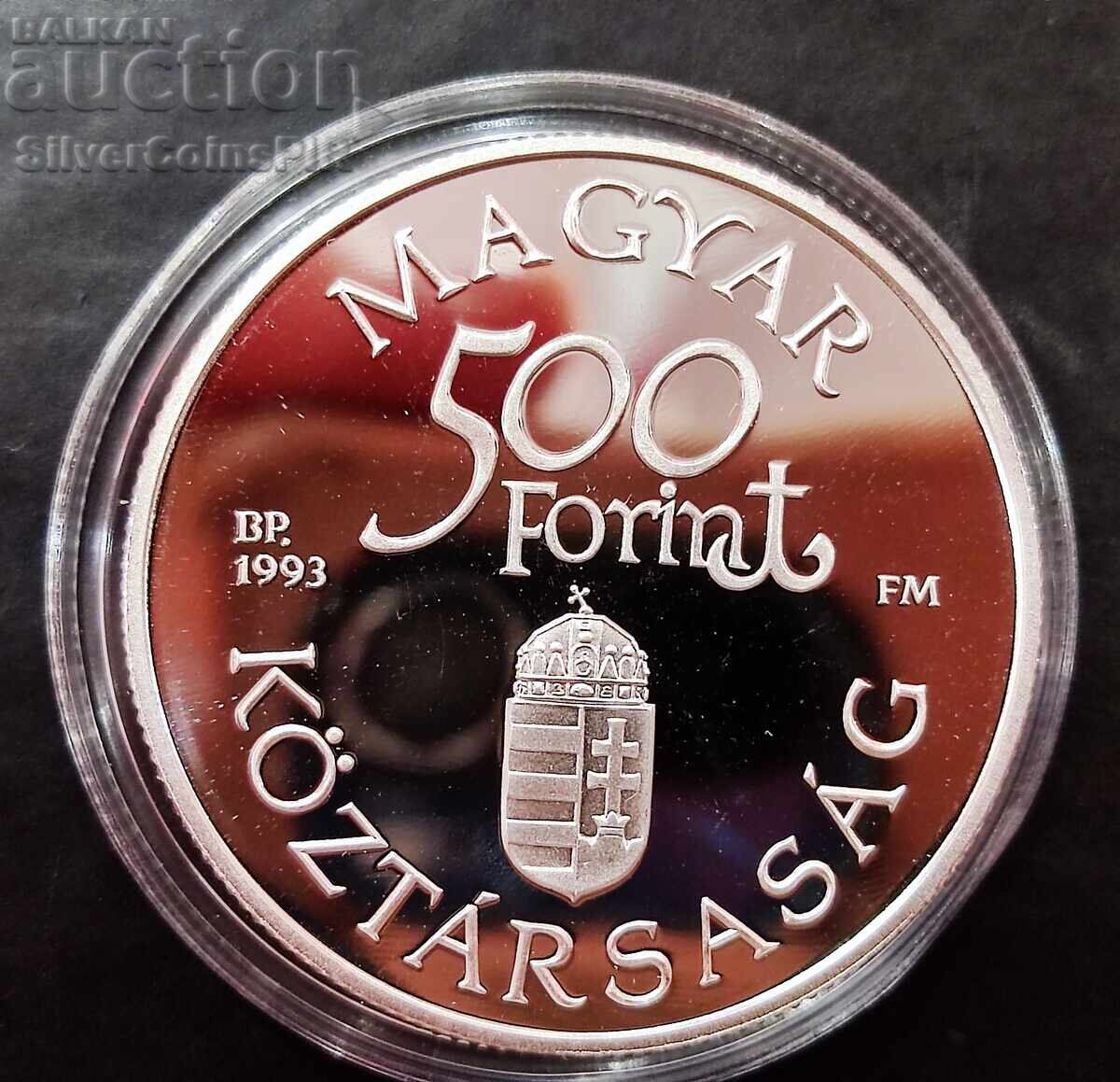 Silver 500 Forint Arpad Ship 1993 Hungary with price 92.00 BGN | € 47.04 Silver 500 Forint Arpad Ship 1993 Hungary with price 92.00 BGN | € 47.04