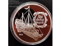 Silver 500 Forint Arpad Ship 1993 Hungary