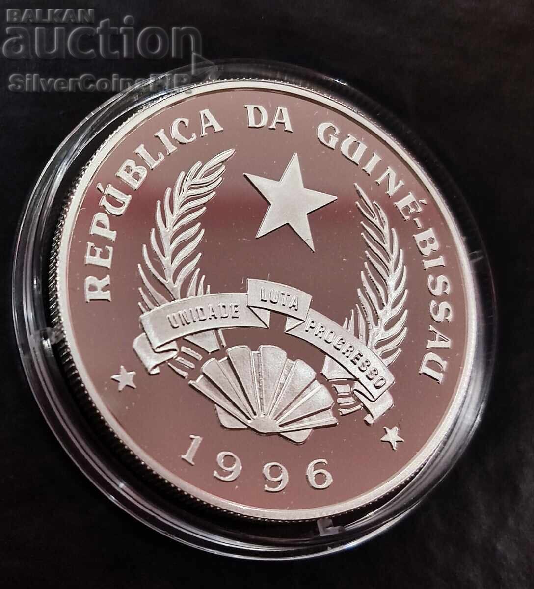 Silver 50,000 Peso Ship 1996 Guinea-Bissau - 6 Silver 50,000 Peso Ship 1996 Guinea-Bissau - 6