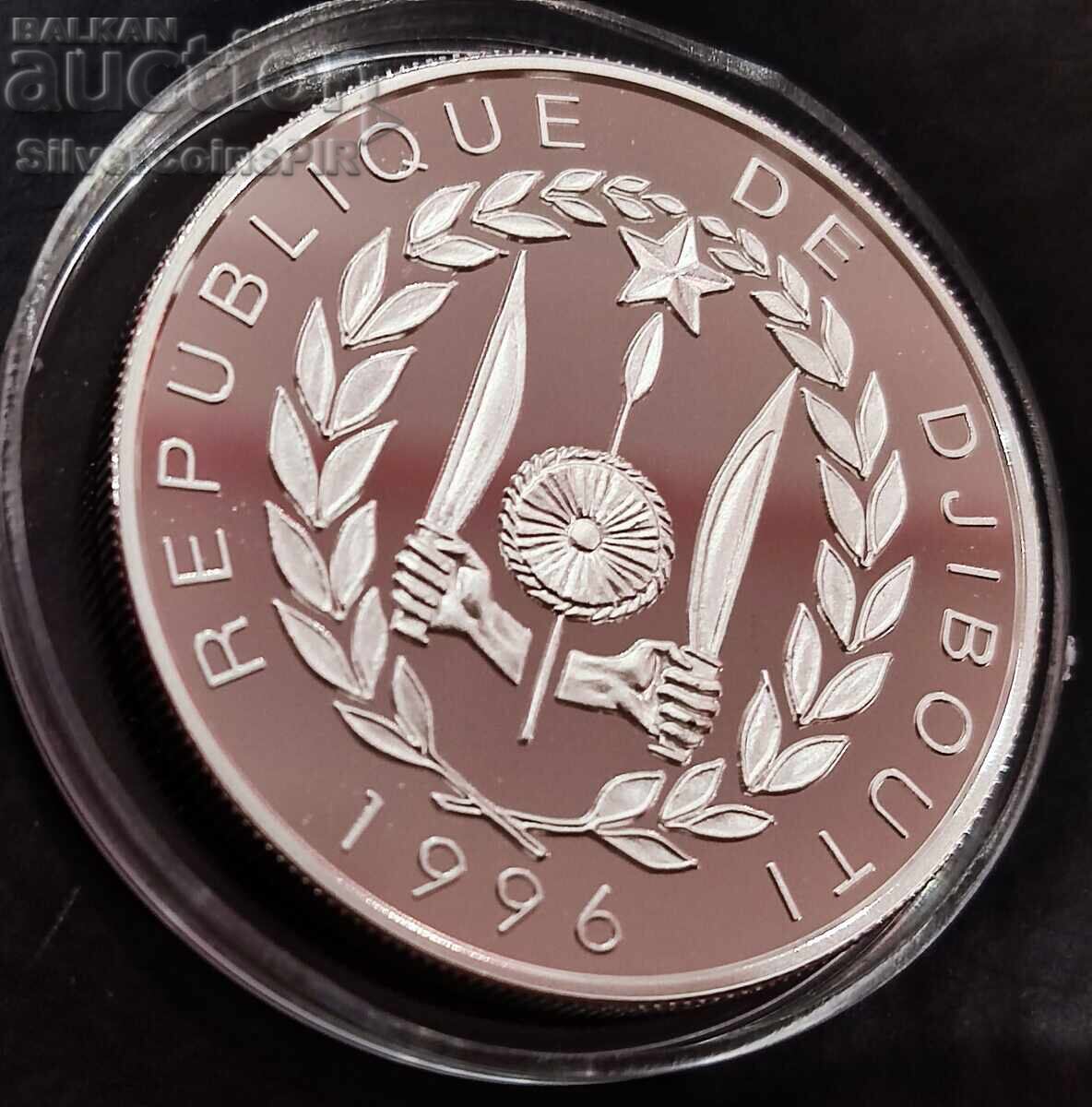 Silver 100 Francs Ship 1996 Djibouti - 6 Silver 100 Francs Ship 1996 Djibouti - 6