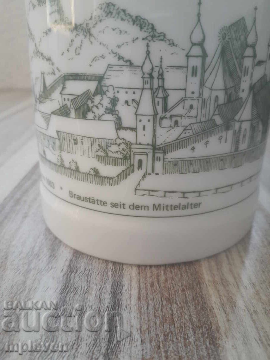 Auction Beer mug Austrian porcelain Auction Beer mug Austrian porcelain