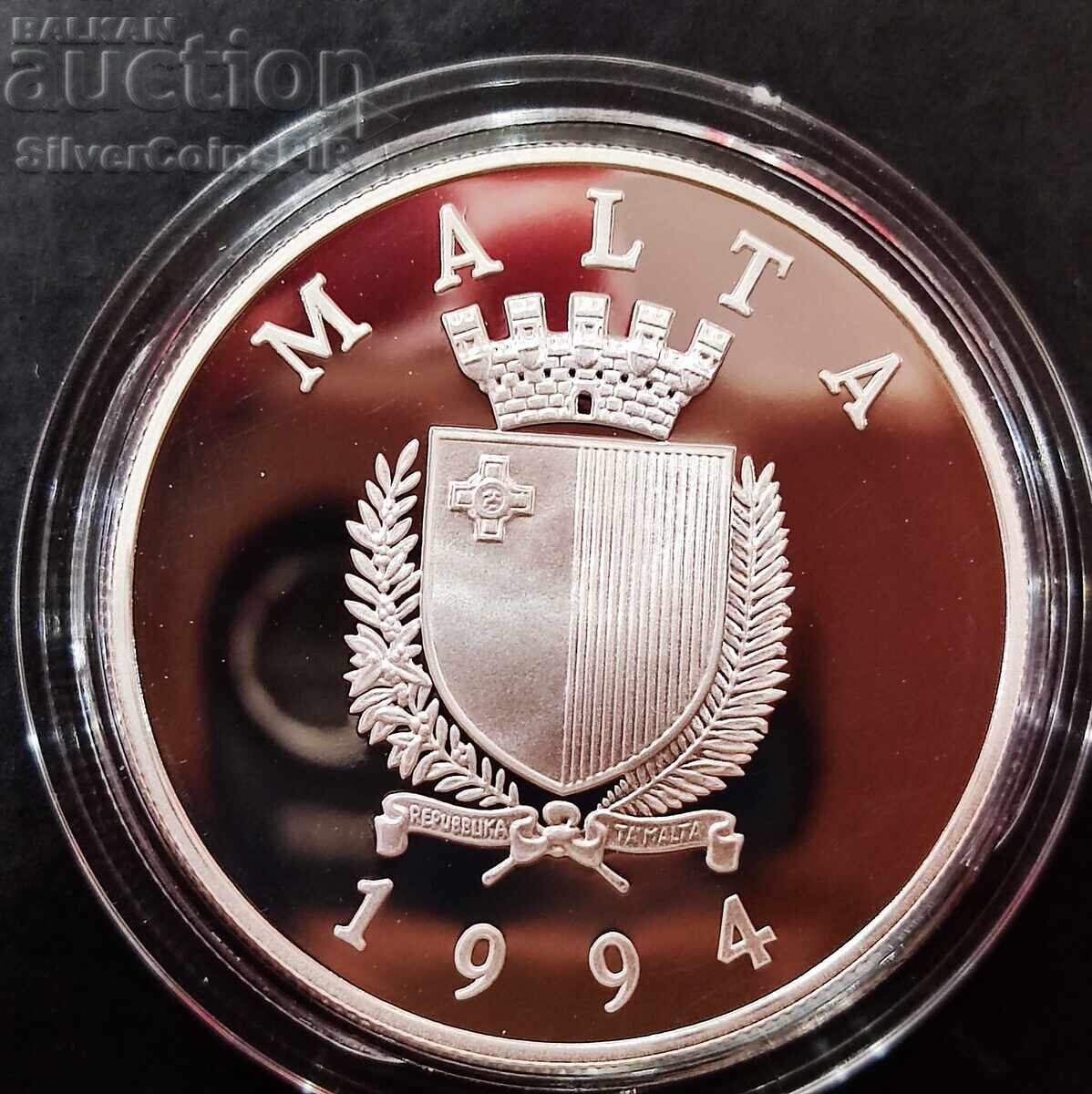 Ασημένιο 5 λίρες Κοράβι Βαλέτα 1994 Μάλτα με τιμή 99.00 BGN | € 50.62 Ασημένιο 5 λίρες Κοράβι Βαλέτα 1994 Μάλτα με τιμή 99.00 BGN | € 50.62