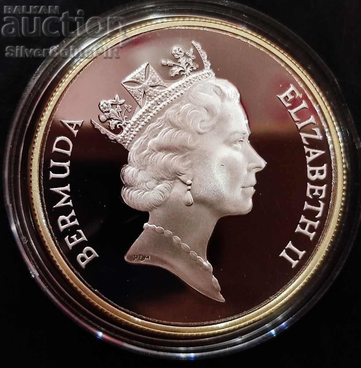 Silver 1$ Turtle 1986 Bermuda Endangered Animals - 5 Silver 1$ Turtle 1986 Bermuda Endangered Animals - 5