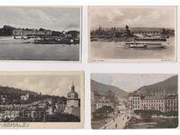 Γερμανία - 1936-38 4 τεμάχια ταχυδρομημένα