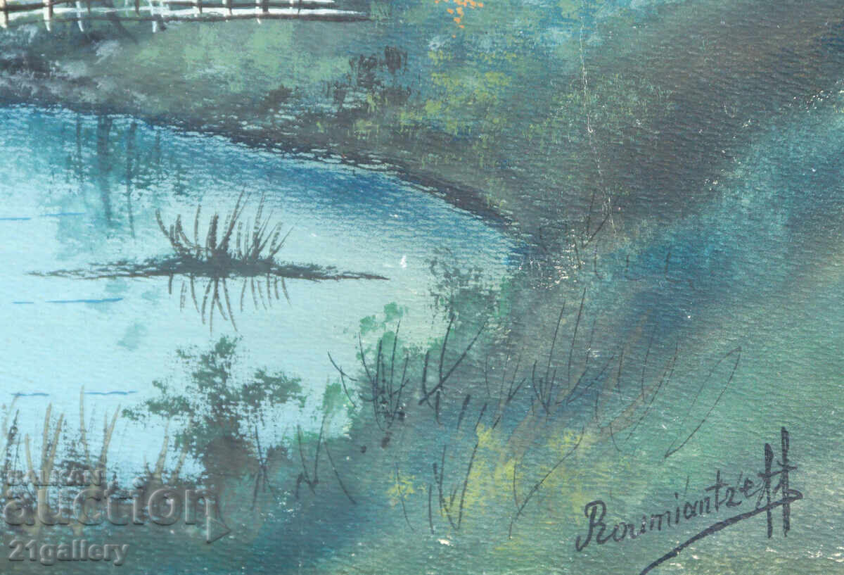 Николас Румянцев XIX в. Франция , нощен пейзаж - 5 Николас Румянцев XIX в. Франция , нощен пейзаж - 5