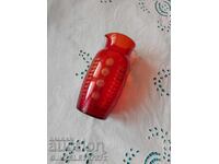 Cană din sticlă de cristal roșu rubiniu bicolor