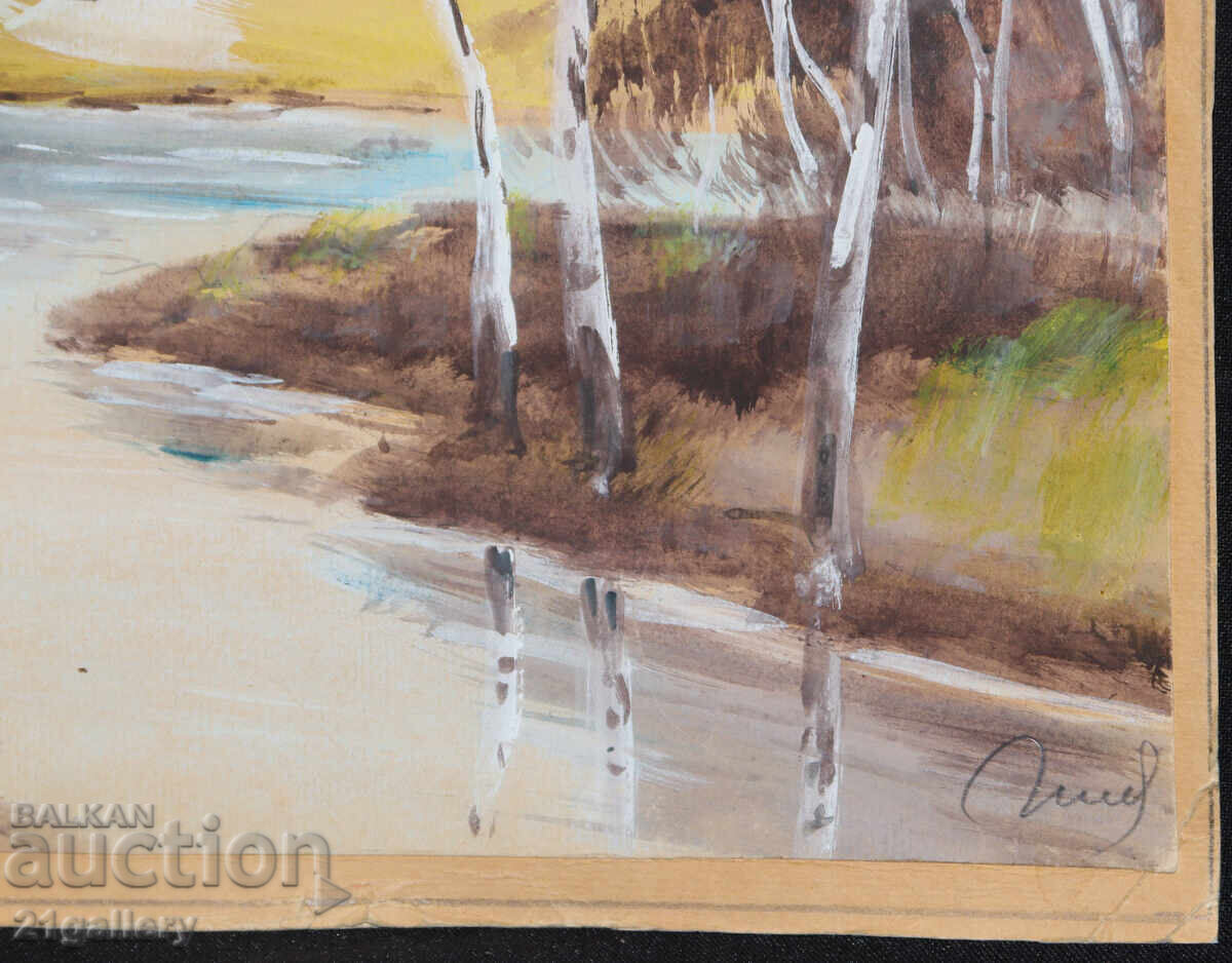 Παλιός πίνακας φθινοπωρινού τοπίου - 5