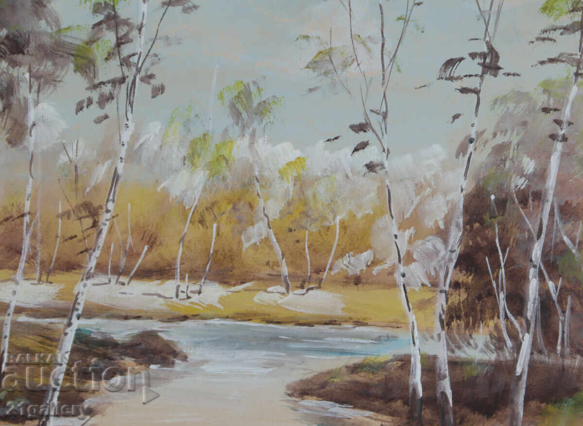 Παλιός πίνακας φθινοπωρινού τοπίου - 6