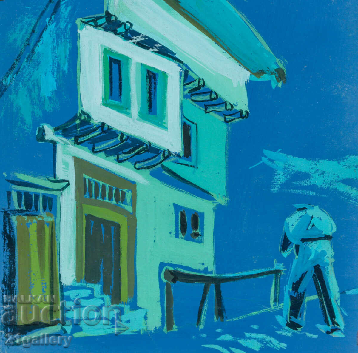 Παλαιός πίνακας με τέμπερα, αναγεννησιακό σπίτι - 5