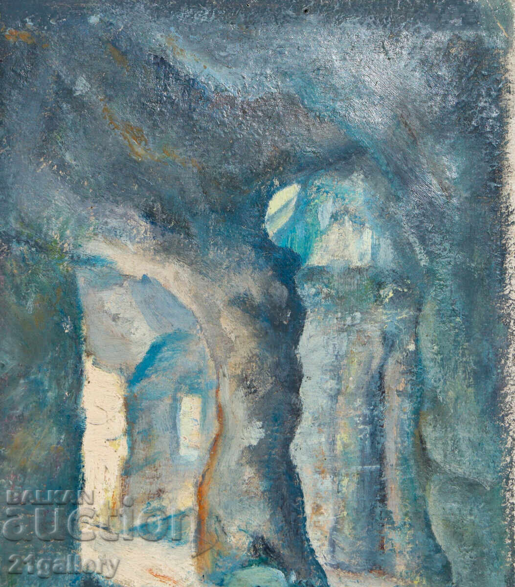 Delivery of Old painting, tempera paints, cave Delivery of Old painting, tempera paints, cave