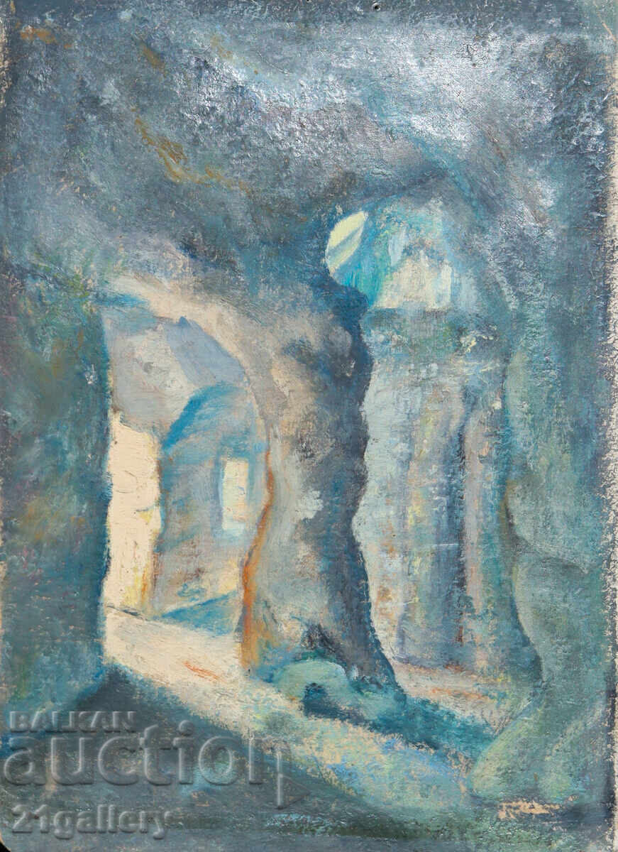 Old painting, tempera paints, cave Old painting, tempera paints, cave