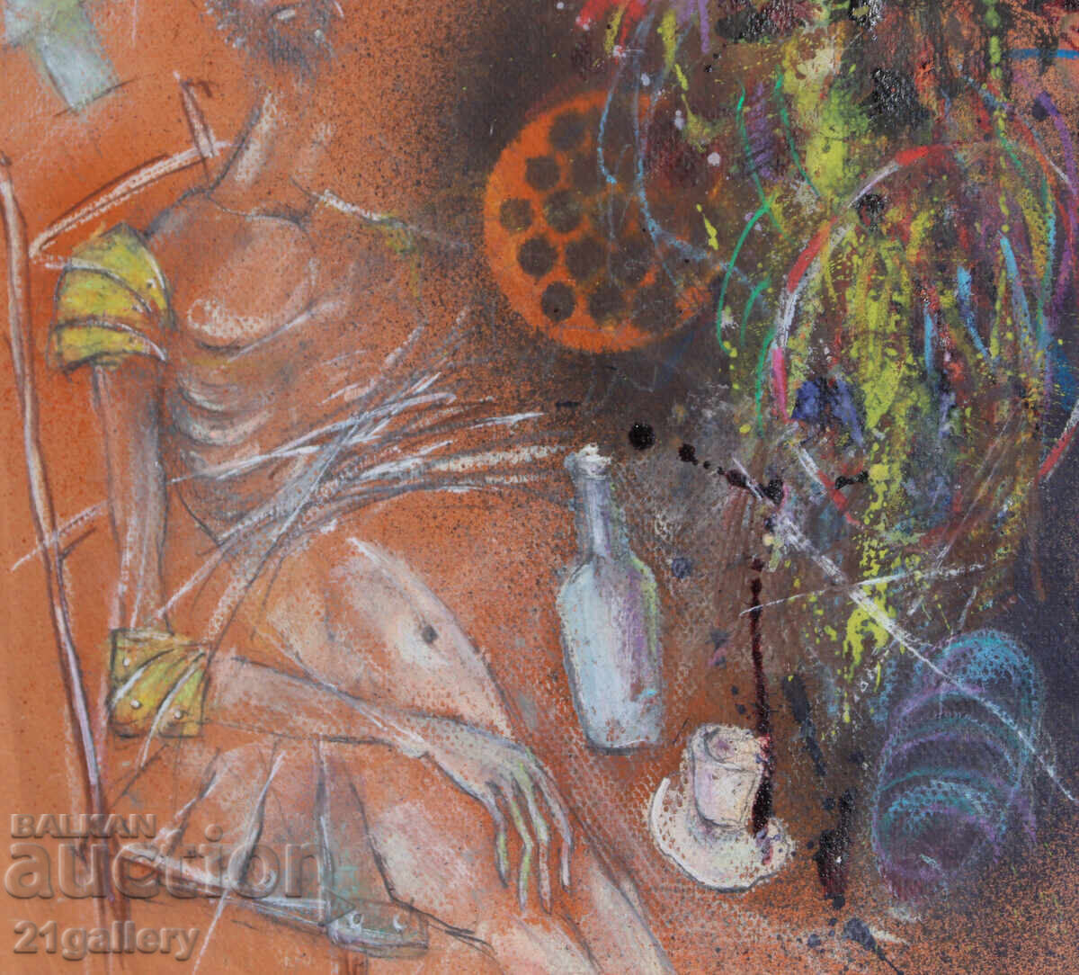 Abstract figurative composition painting - 6