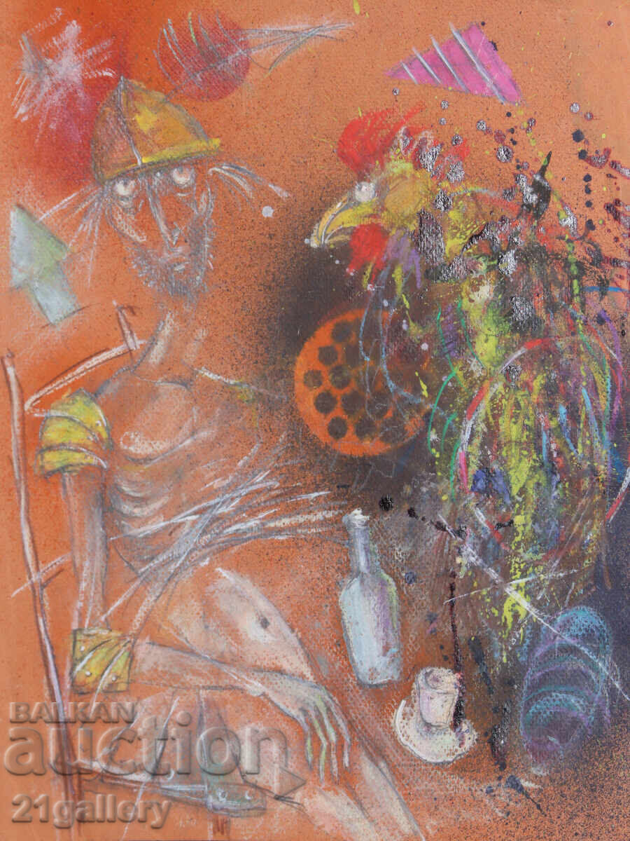 Abstract figurative composition painting