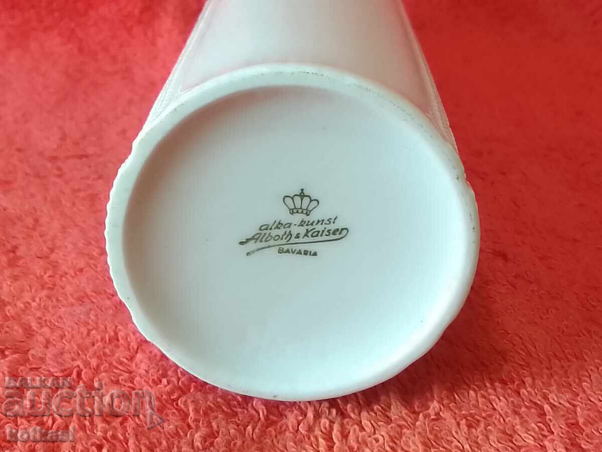 Star Porcelain Vase Alka-Kunst Alboth & Kaiser Bavaria Relief - 6 Star Porcelain Vase Alka-Kunst Alboth & Kaiser Bavaria Relief - 6