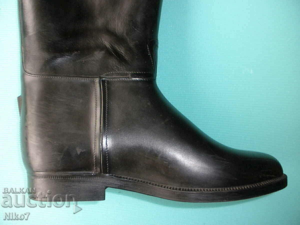 Αγγλικές ψηλές μαύρες μπότες ιππασίας "STYLO" - 5