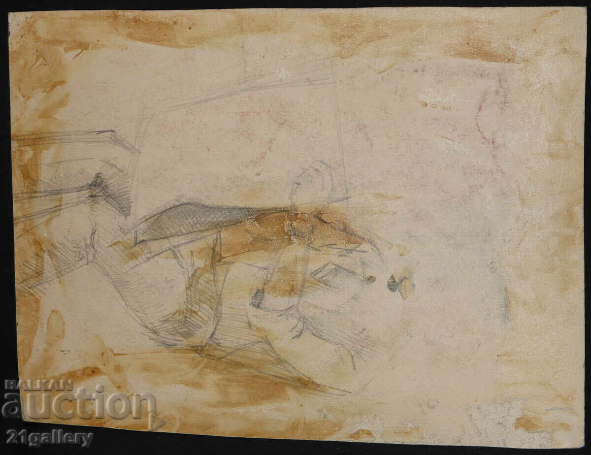 Old watercolor painting landscape - 7 Old watercolor painting landscape - 7