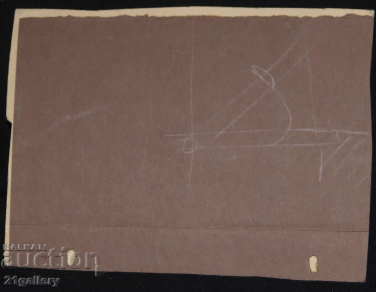 Old painting, tempera paints, landscape - 6